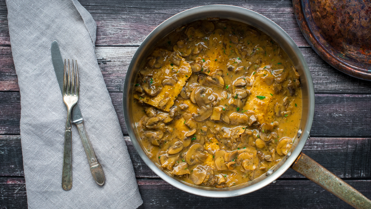 Swich Recipes Mushroom Tarragon Braised Tempeh