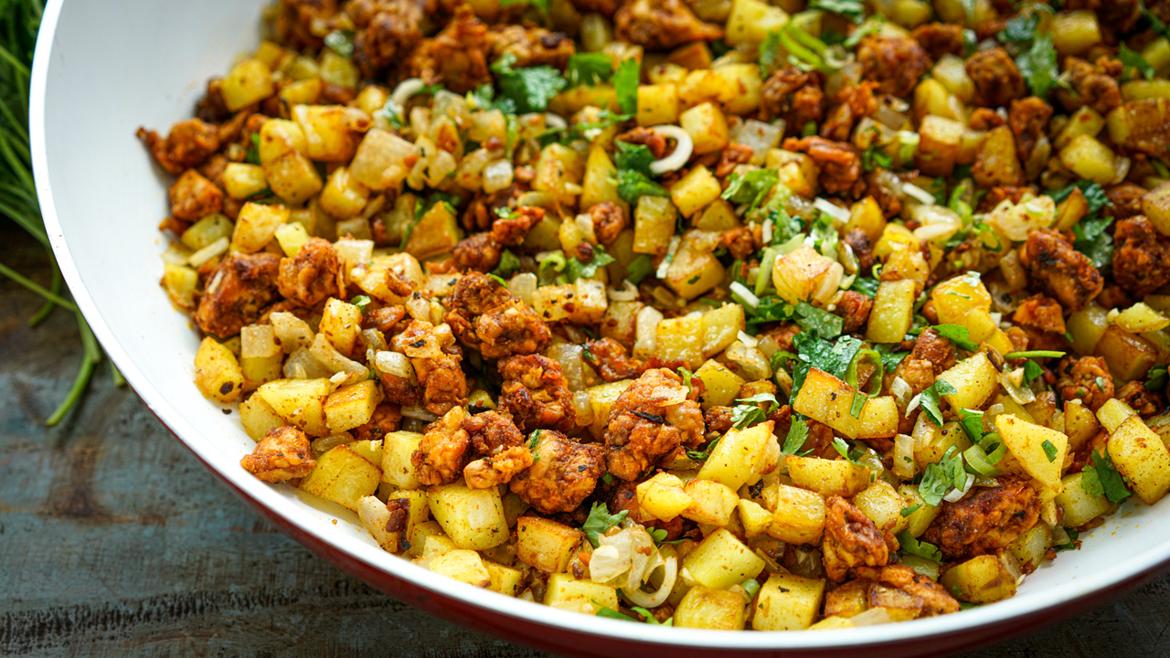 Swich Recipes Chorizo Tempeh Hash