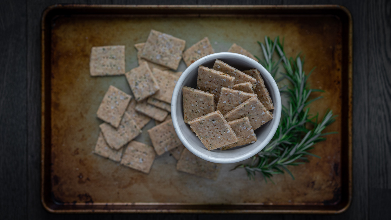 Swich | Recipes - Rosemary-Black Pepper Cassava Crackers
